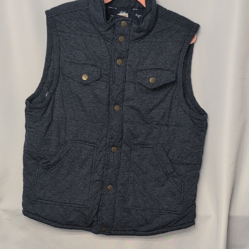 Mossimo Supply Co. Dark Blue Quilted Vest XL